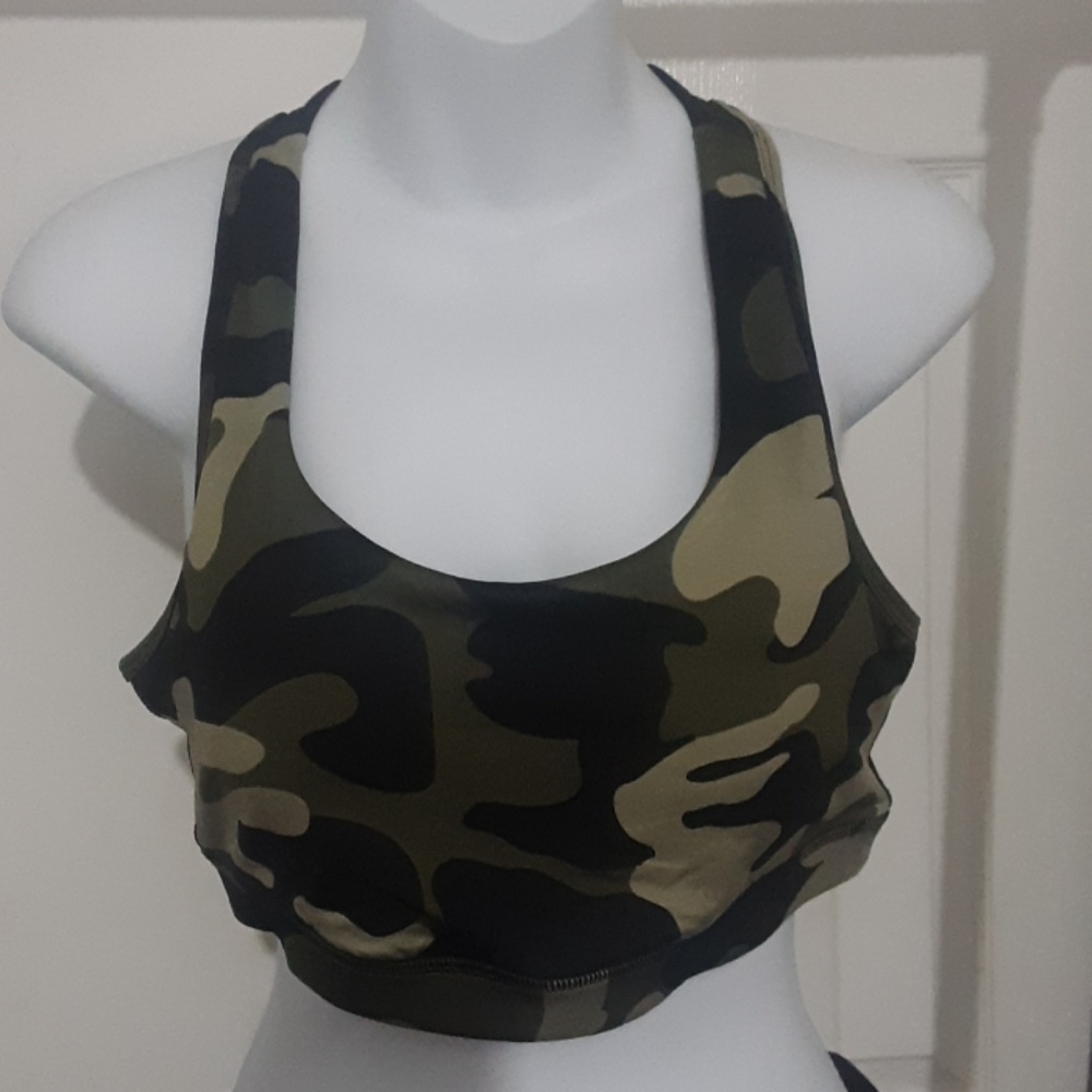 Camo sports bra